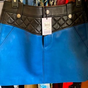 Coach Leather Skirt